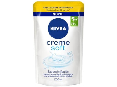 Sabonete Líquido Nivea Creme Soft Refil - 200ml