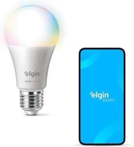 2 Unidades Smart Lâmpada LED Colors 10w Wi-Fi compatível com Alexa - Elgin 48BLEDWIFI00