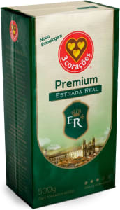 3 Corações Café Torrado e Moído Premium Estrada Real 500G vácuo