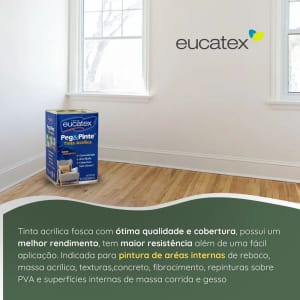 Tinta Acrílica Eucatex Anti-mofo Branco 18l