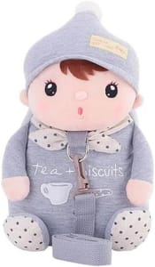 Mochila Metoo Bebe Tea + Biscuits - Cinza Love Cinza