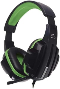Headset Gamer P2 Preto/Verde Multi - PH123