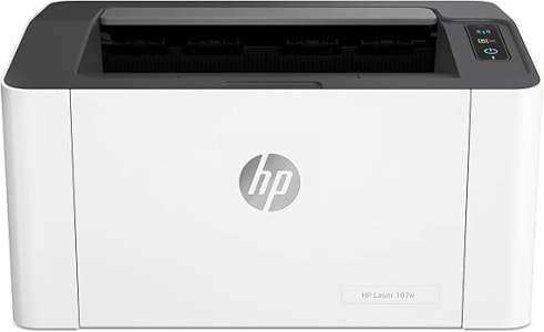 HP, Impressora HP Laser 107a. Tecnologia de impressão Laser Impressora para Pequenas e Médias Empresas. Conectividade: USB 2.0 de alta velocidade (4ZB77A), Branco/Cinza