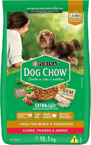 Purina Dog Chow Ração Cães Adultos Pequenos Dog Chow Carne E Frango 10 1Kg