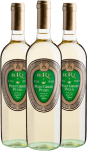 Kit 3 IL Re Pinot Grigio Puglia IGT por R$49,90 cada garrafa