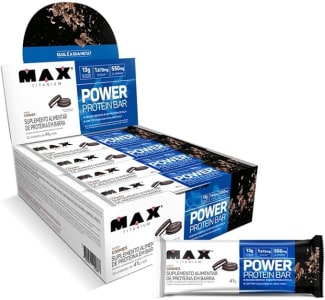 Max Titanium Power Protein Bar - 12 Unidades 41G Cookies -