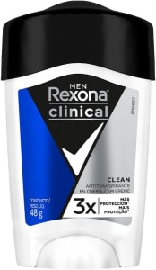 2 Unidades Desodorante Antitranspirante Rexona Men Clinical Clean 48g