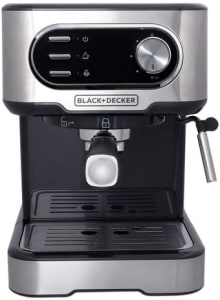 Black Decker Cafeteira Elétrica, Compatível com Cápsulas Nespresso e Dolce Gusto, Até 2 Xícaras de Café Simultâneas, 110 V, Modelo CE1100G-BR