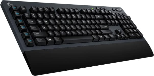 Teclado Mecânico sem Fio para Jogos G613 Lightspeed Teclas Romer-G, Logitech G, Teclados