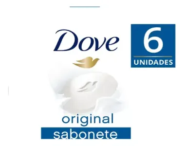 Sabonete Em Barra Dove Branco 90 Gr 6 Unidades