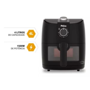 Fritadeira Air Fryer Philco 4L Redstone 1500W Paf40A