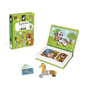 Livro Magnético Vida Animal - 40 Peças, Janod