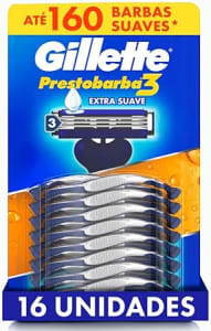 Aparelho de Barbear Gillette Prestobarba3, 16 Uds