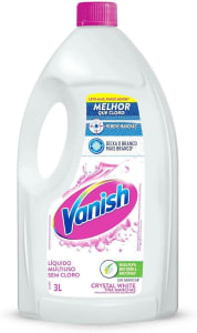 Vanish Tira Manchas Líquido Crystal White 3L Para Roupas Brancas