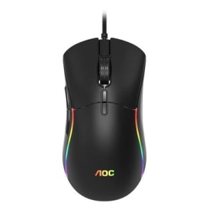 Mouse Gamer AOC GM310, RGB, 12400 DPI, 7 Botões, Preto - GM310B/FG