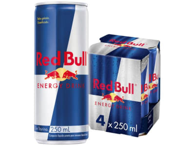 Bebida Energética Red Bull Energy Drink 250ml - 4 Unidades - Bebida Energética - Magazine Ofertaesperta