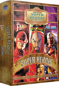 Coleção Super - Heróis do Cinema - The Flash, Flash Gordon, He-Man - 3 DVDs (Cód: 8938947)