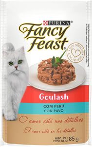 4 Unidades - Ração Úmida para Gatos Nestlé Purina Fancy Feast Goulash Peru 85g