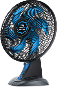 Ventilador de Mesa, OZONIC TS, Preto/Azul, 110v, Mallory