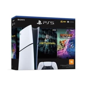 Console PlayStation 5 Slim SSD 1TB, Edição Digital Branco + 2 Jogos Digitais - 1000038914