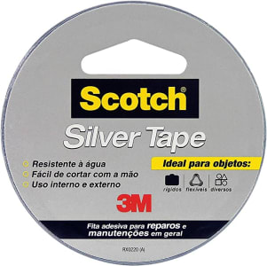 Fita 3M Scotch Silver Tape - 45 mm x 5 m, Multicor