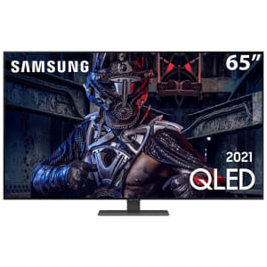 Smart TV 65\" QLED 4K Samsung 65Q80A Modo Game Processador IA Som em Movimento