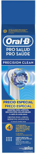 Refil Escova Elétrica Pro-Saúde Precision Clean 4 Unidades, Oral B