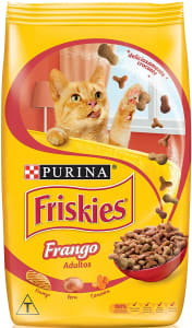  Ração Friskies Delícias Da Fazenda Para Gatos Adultos Sabor Frango - 1Kg Purina Para Todas Todos Os Tamanhos De Raça Todas As Fases - Sabor Frango 