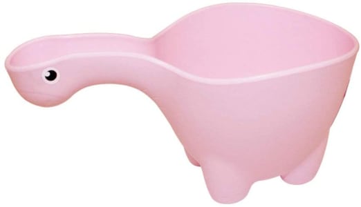 Caneca Banho Dino Rosa Baby Bath Rosa