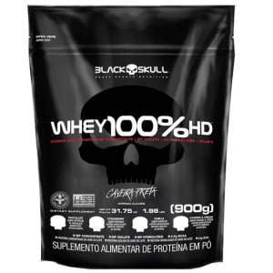 Whey 100% Hd Refil 900g Black Skull - Whey Protein - Magazine 