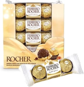 Chocolate Bombom Ferrero Rocher - 48 unidades
