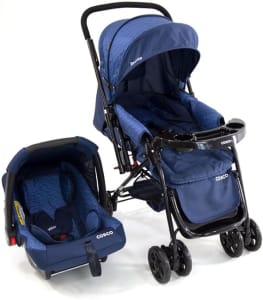 Travel System Reverse, Cosco, Azul Rajado