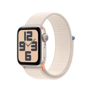 Apple Watch SE GPS Caixa Estelar de Alumínio de 40mm Pulseira Loop Esportiva Estelar Neutro em Carbono - MR9W3BZ/A