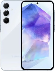 Celular Samsung Galaxy A55 5G, Câmera Tripla até 50MP, Tela 6.6", 256GB Azul Claro