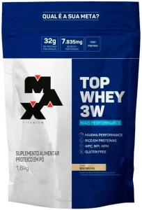 Top Whey 3W Max Titanium Performance Refil Chocolate V01 - 1,8kg