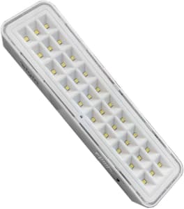 4 Unidades — Luminária De Emergência 30 LEDS 2W Elgin Bivolt Bateria até 6 horas Luz Branca Fria