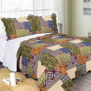 Colcha King Evoluition Patchwork Verdi 260 x 280cm Camesa - Magazine Ofertaesperta