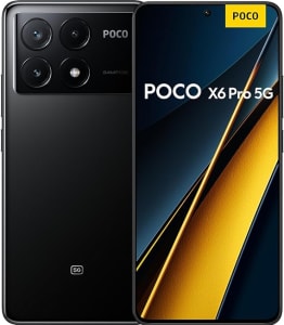 Smartphone Xiaomi POCO X6 Pro 5G 12GB+512GB NFC Dimensity 8300-Ultra 64MP câmera tripla 67W 120Hz AMOLED (Preto)