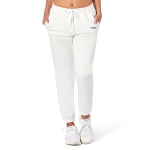 NCAA Calça jogger feminina afunilada com bolsos calça de moletom atlética elástica para corrida viagem ioga