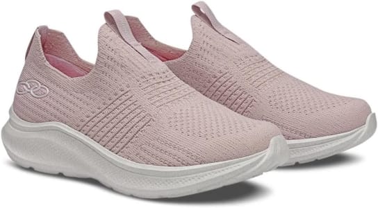 Tênis Olympikus Feminino Slip On Corrida 156G Ultraleve, Tamanho 36 (Rosa)