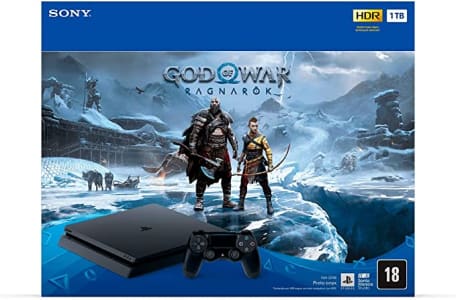 Console Sony PS4 1TB + Jogo God of War Ragnarök