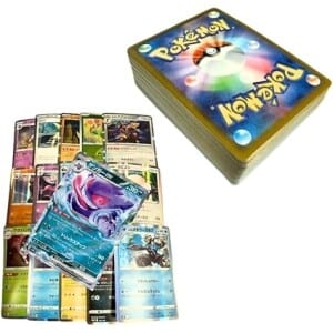 50+ Official Japanese Pokemon Cards Collection with 5 Foils in Any Combination and at Least 1 Double Rare or Higher Rarity - ex, V, GX