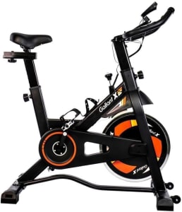 Bicicleta Ergométrica Gallant Elite X Spinning Roda de Inercia 8kg até 110kg Mecânica Gsb08hbta-pt black