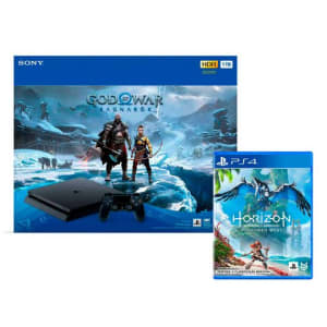 Console Playstation 4 + Jogo God Of Ragnarok + Jogo Horizon Forbidden West