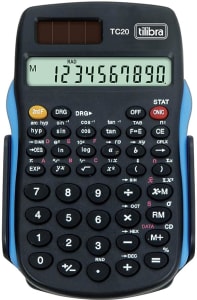 Calculadora Científica 56 Funções Tc20 Preta Tilibra, Multicolorido, 1un