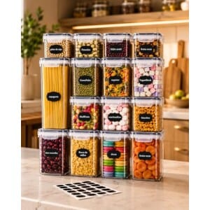 Kit 15 potes hermeticos