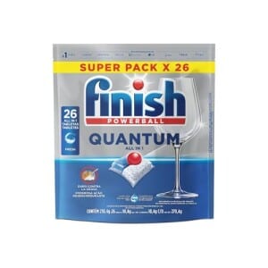 Detergente Lava Louças Finish Quantum All in 1 em Tabletes 26 unidades