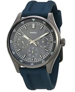  Relógio Fossil, Pulseira de Silicone, Masculino Azul FS5577/8AN 