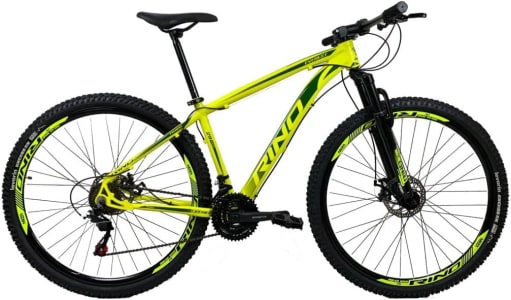 Bicicleta Aro 29 Rino Everest 24 Marchas, Quadro 21 (Amarelo)