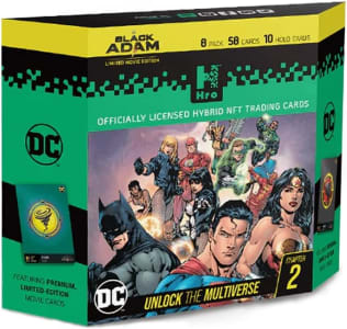 Cartas Colecionáveis Nft Hro Dc Black Adam - Starter Pack (8-Pack)